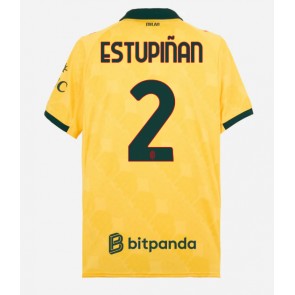 AC Milan Pervis Estupinan #2 Rezervni Dres 2025-26 Kratak Rukavima